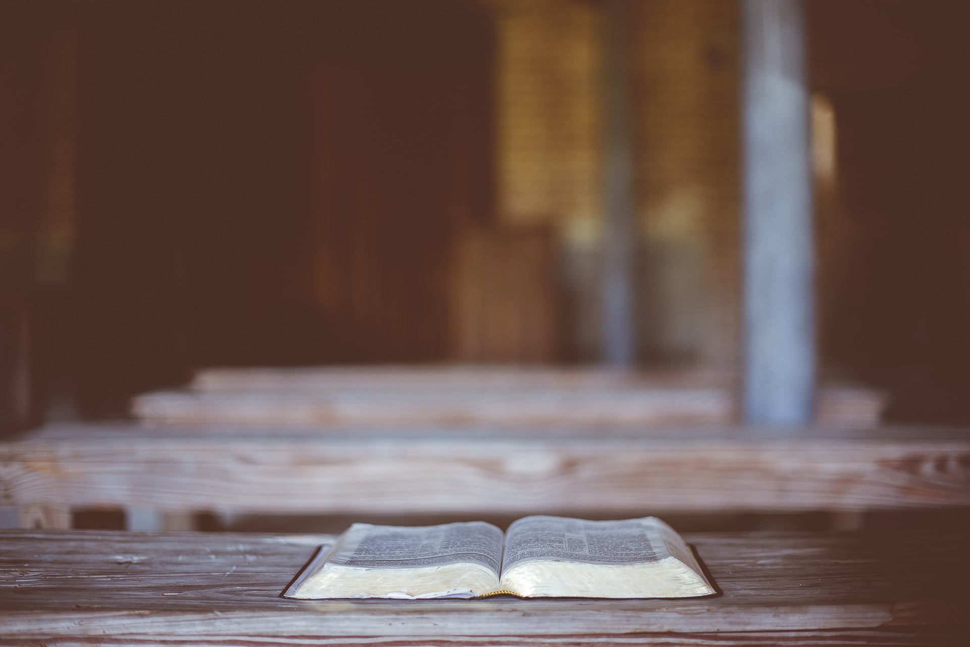 7 benefits of reading God's word, Bible on a rustic bench